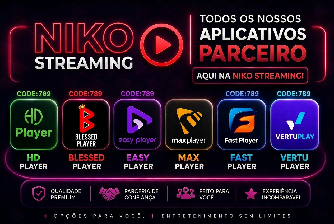 Aplicativos parceiros Niko Streaming